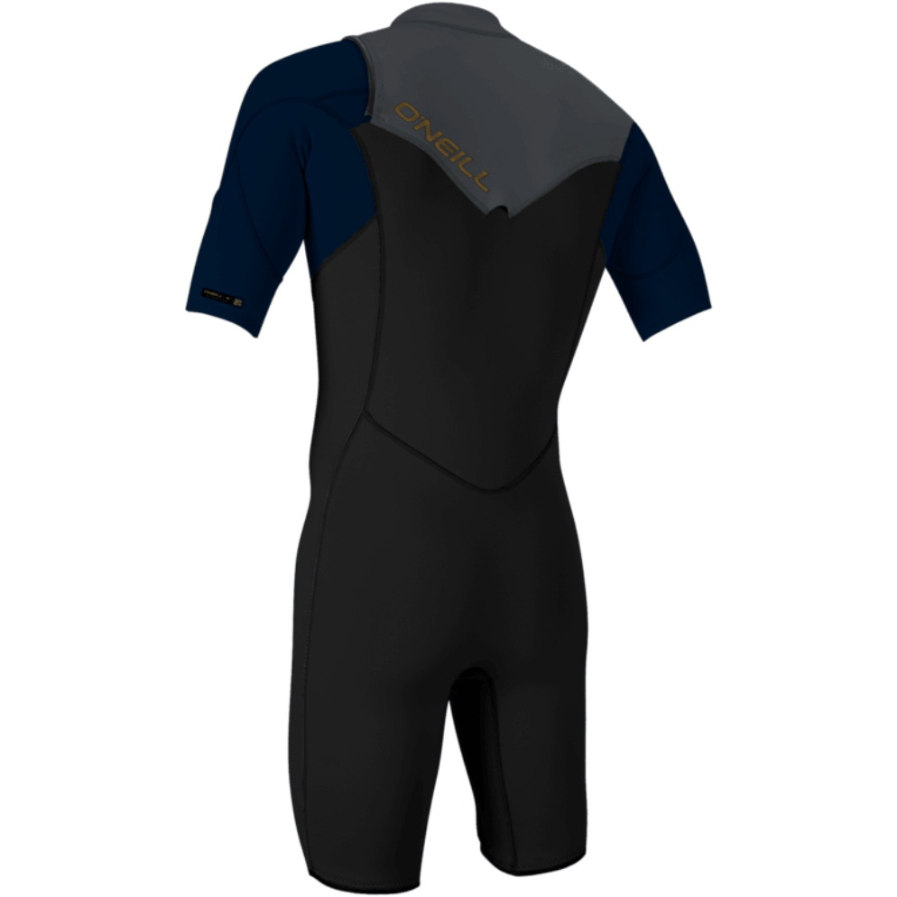 2026 O'Neill Mens Hammer 2mm Chest Zip Shorty Wetsuit 4927 - Black / Abyss / Graphite